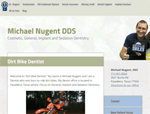 Tablet Screenshot of dirtbikedentist.com
